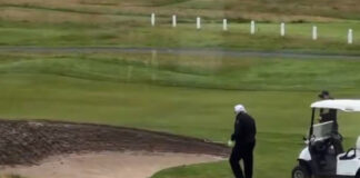 Donald Trump, bajo sospecha por posible trampa jugando al golf en Escocia Donald Trump, bajo sospecha por posible trampa jugando al golf en Escocia