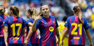 Barcelona, subcampeonas de la Champions League, se imponen al América Femenil Barcelona, subcampeonas de la Champions League, se imponen al América Femenil