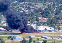 Avioneta se estrella en Montana y provoca aparatoso incendio; hay dos heridos Avioneta se estrella en Montana y provoca aparatoso incendio; hay dos heridos