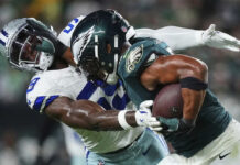 Eagles se imponen 24-20 sobre Cowboys en el juego inaugural de la temporada NFL Eagles se imponen 24-20 sobre Cowboys en el juego inaugural de la temporada NFL