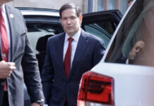 Marco Rubio llega a Palacio Nacional para reunión con la presidenta mexicana Sheinbaum Marco Rubio llega a Palacio Nacional para reunión con la presidenta mexicana Sheinbaum