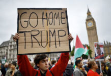 Protestas multitudinarias en Londres contra la visita de Donald Trump Protestas multitudinarias en Londres contra la visita de Donald Trump