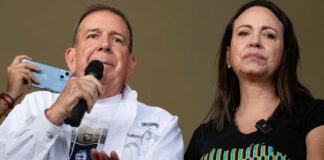 González Urrutia y Corina Machado respaldan despliegue militar de EEUU González Urrutia y Corina Machado respaldan despliegue militar de EEUU