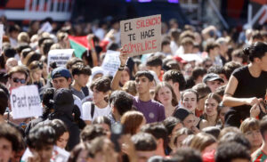 Miles de estudiantes protestan en España contra el genocidio en Gaza y en apoyo a la Flotilla