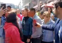 Falla seguridad de Claudia Sheinbaum; sujeto la toca sin su consentimiento Falla seguridad de Claudia Sheinbaum; sujeto la toca sin su consentimiento