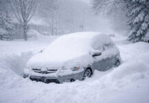 Malas condiciones de las carreteras en Minnesota por la tormenta de nieve Malas condiciones de las carreteras en Minnesota por la tormenta de nieve