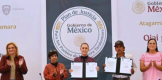 Claudia Sheinbaum entrega 3 mil hectáreas de la Sierra Tarahumara al Pueblo Ódami Claudia Sheinbaum entrega 3 mil hectáreas de la Sierra Tarahumara al Pueblo Ódami