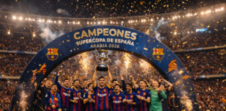 Barcelona conquista la Supercopa de España tras vencer al Real Madrid 3-2 Barcelona conquista la Supercopa de España tras vencer al Real Madrid 3-2