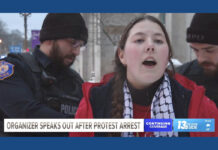 Organizadora de protesta en favor de Maduro es arrestado en vivo, en Michigan Organizadora de protesta en favor de Maduro es arrestado en vivo, en Michigan