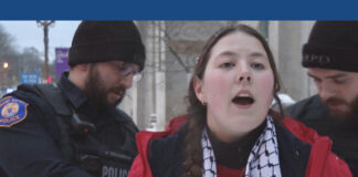 Organizadora de protesta en favor de Maduro es arrestado en vivo, en Michigan Organizadora de protesta en favor de Maduro es arrestado en vivo, en Michigan