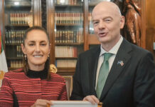 Sheinbaum e Infantino evalúan preparativos del Mundial rumbo a inauguración en México Sheinbaum e Infantino evalúan preparativos del Mundial rumbo a inauguración en México