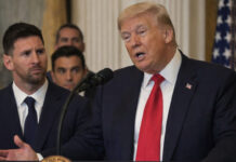 Messi en la Casa Blanca: gesto protocolario que encendió el debate en las redes sociales Messi en la Casa Blanca: gesto protocolario que encendió el debate en las redes sociales