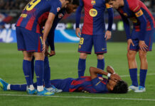 Lamine Yamal se lesiona y peligra su participación en México previo al Mundial 2026 Lamine Yamal se lesiona y peligra su participación en México previo al Mundial 2026