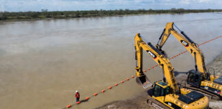EEUU instala boyas en el Río Bravo; Laredo analiza impacto de muro fronterizo y riesgo hídrico EU inicia instalación de boyas en Río Bravo; Laredo analiza impacto de muro fronterizo y riesgo hídrico