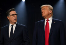 Trump celebra el fin del show de Stephen Colbert; lo califica como un “completo idiota” Trump celebra el fin del show de Stephen Colbert; lo califica como un "completo idiota"