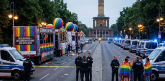 Auto atropella a multitud en desfile del orgullo LGBTQ+ de Berlín, en Alemania Auto atropella a multitud en desfile del orgullo LGBTQ+ de Berlín, en Alemania