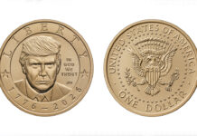 Presentan diseño de moneda conmemorativa con el rostro de Donald Trump Presentan diseño de moneda conmemorativa con el rostro de Donald Trump