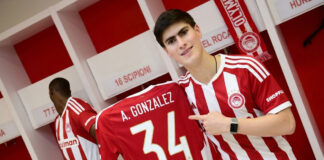 Olympiacos revela que el 34 será el número que usará Armando ‘Hormiga’ González Olympiacos revela que el 34 será el número que usará Armando 'Hormiga' González