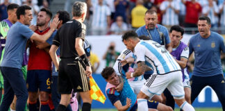 FIFA sanciona a jugadores de Argentina y España por la pelea en la Final del Mundial 2026 FIFA sanciona a jugadores de Argentina y España por la pelea en la Final del Mundial 2026