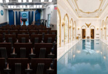 Trump imagina una piscina donde está la sala de prensa de la Casa Blanca Trump imagina una piscina donde está la sala de prensa de la Casa Blanca